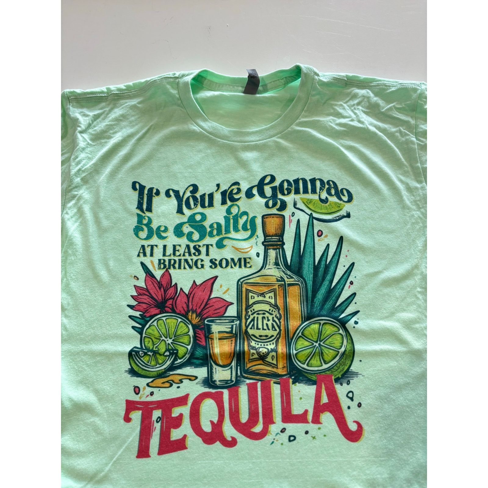 Next Level Apparel Funny Tequila Relatable T-Shirt Size M / US 6-8 / IT 42-44 - 1 Thumbnail