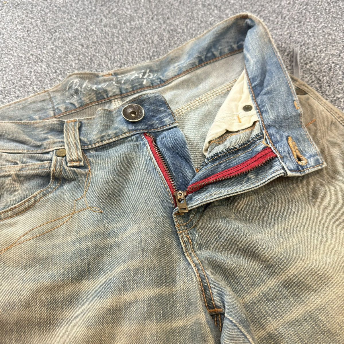 If Six Was Nine 🔥🇯🇵 Insane 🔥Vintage Flared Trashed Edwin Dirty Mud Wash Denim Size US 30 / EU 46 - 11 Thumbnail