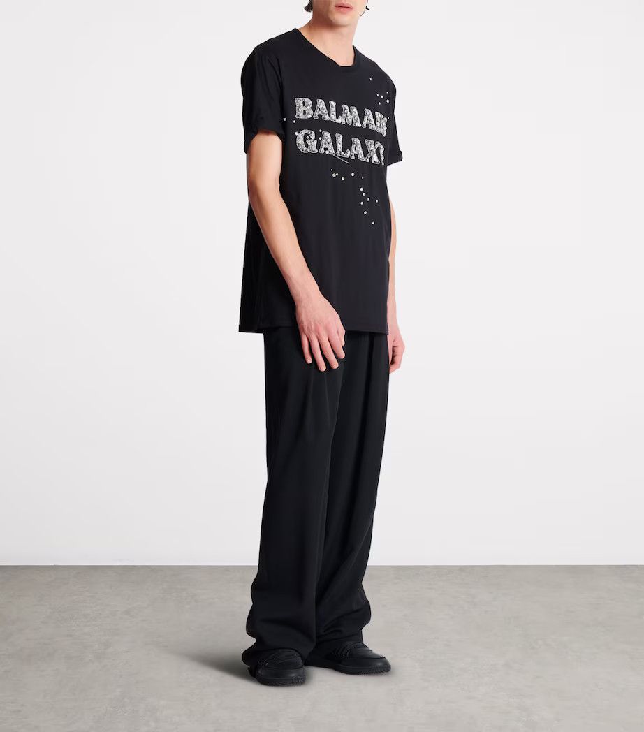 Balmain o1y0426 Crewneck T-Shirt in Black Size US L / EU 52-54 / 3 - 4 Thumbnail