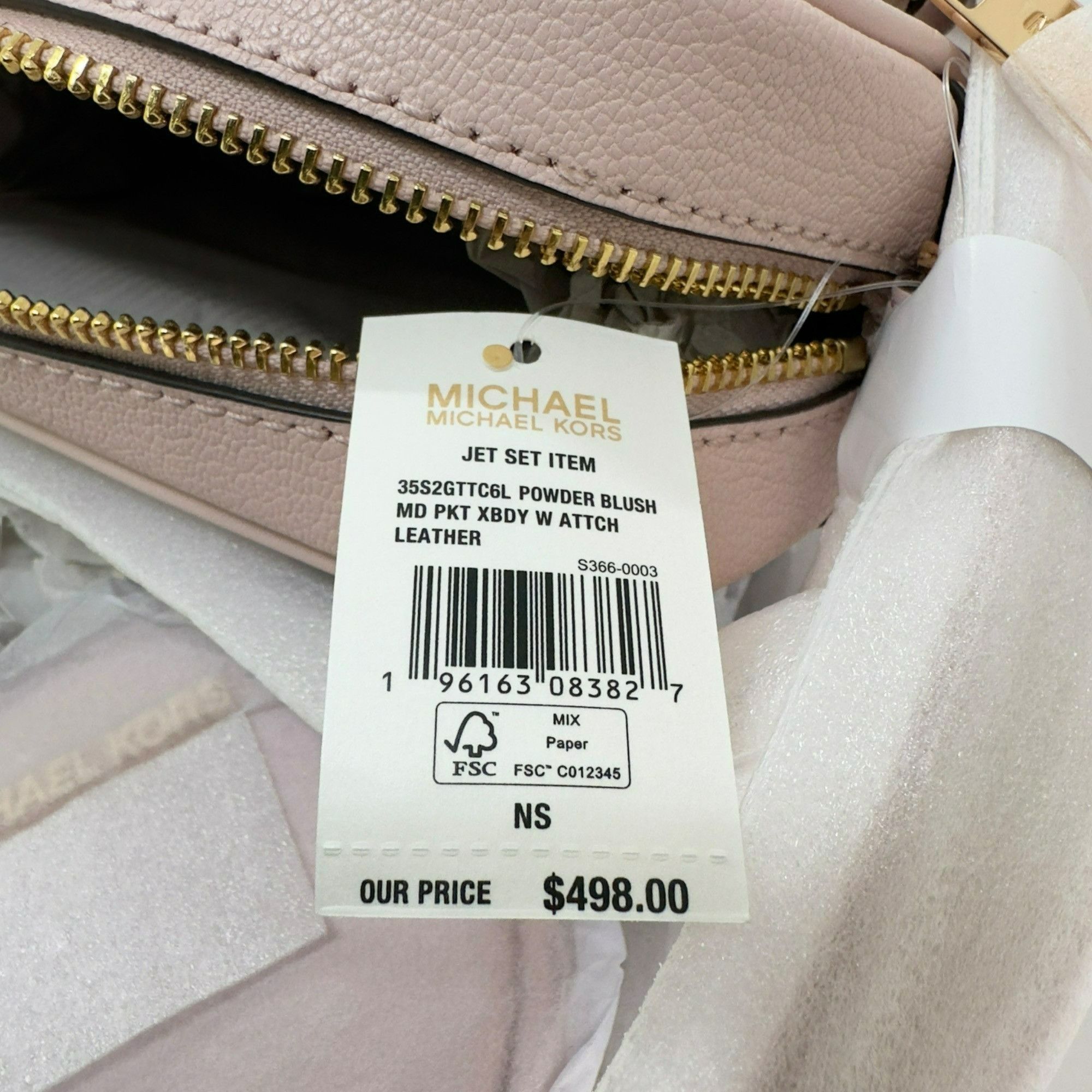 Michael Kors ❤️Michael Kors Sz M Crossbody Bag Jet Set Leather with Tech Size ONE SIZE - 8 Thumbnail