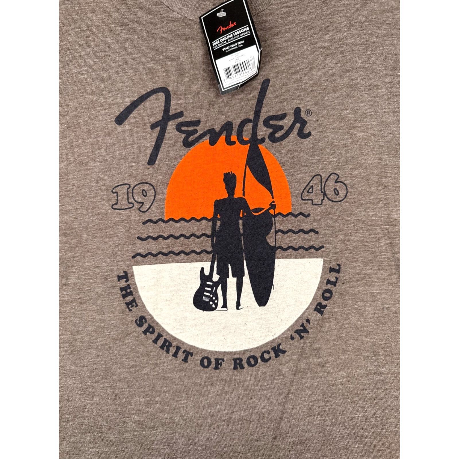 Fender Fender Shirt Men 2XL Olive Heather Sunset Guitar Rock T-Shirt Size US XXL / EU 58 / 5 - 6 Thumbnail