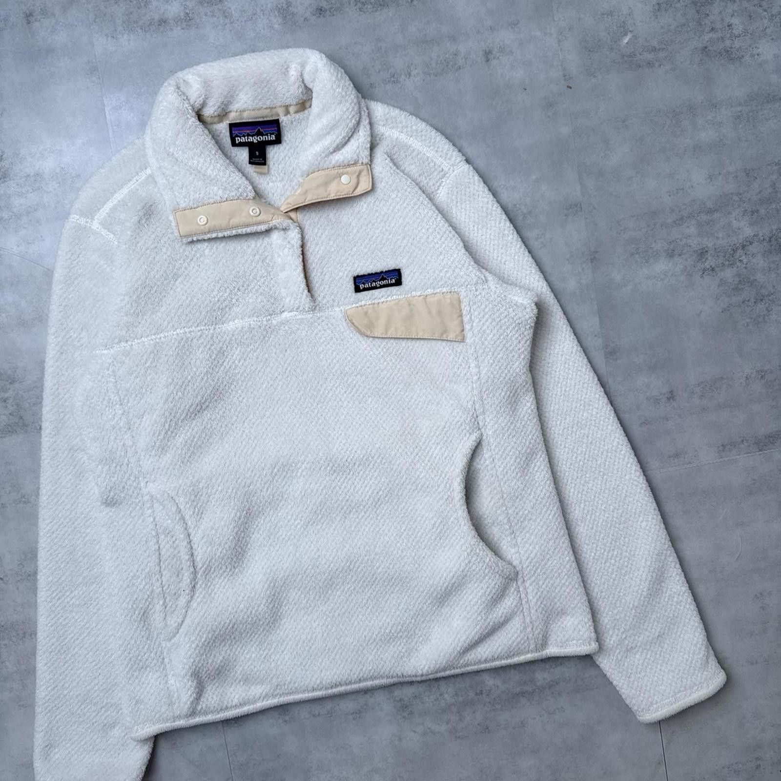 Patagonia Y2K Patagonia 00s Fleece White Jacket Size S / US 4 / IT 40 - 3 Thumbnail