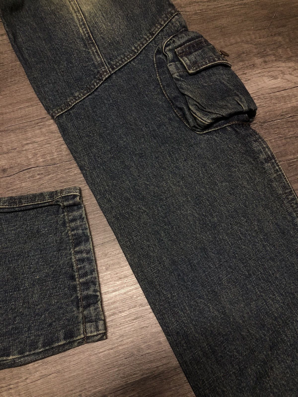 Japanese Brand × Le Grande Bleu (L.G.B.) Q Zhi Yi Zu Cargo Jeans Multi Pocket Size 28" / US 6 / IT 42 - 11 Thumbnail