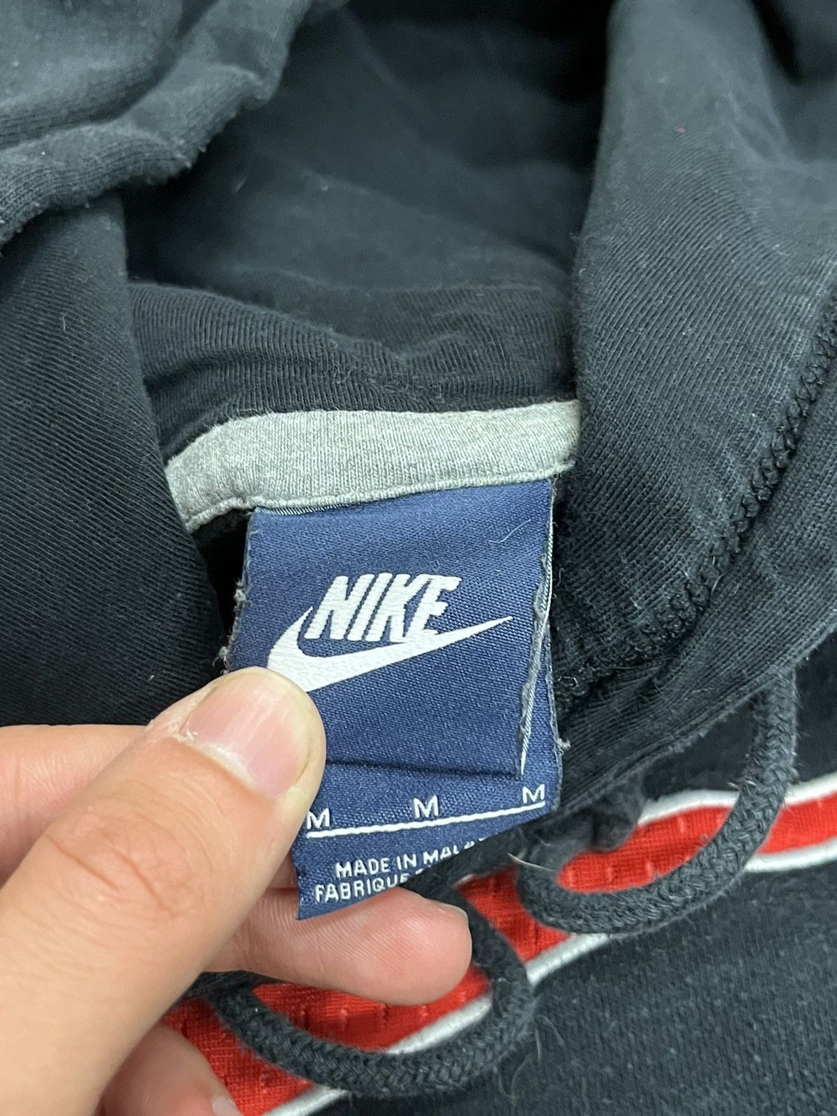 Nike × Vintage Nike big swoosh center swoosh y2k hoodie streetwear hype Size US M / EU 48-50 / 2 - 5 Thumbnail