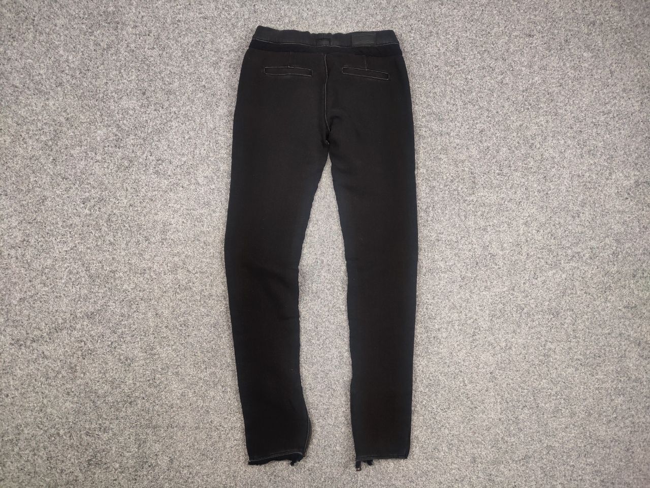 Vintage Road To Awe R+A Design Avant Garde Black Skinny Zip Pants Size 30" / US 8 / IT 44 - 8 Thumbnail
