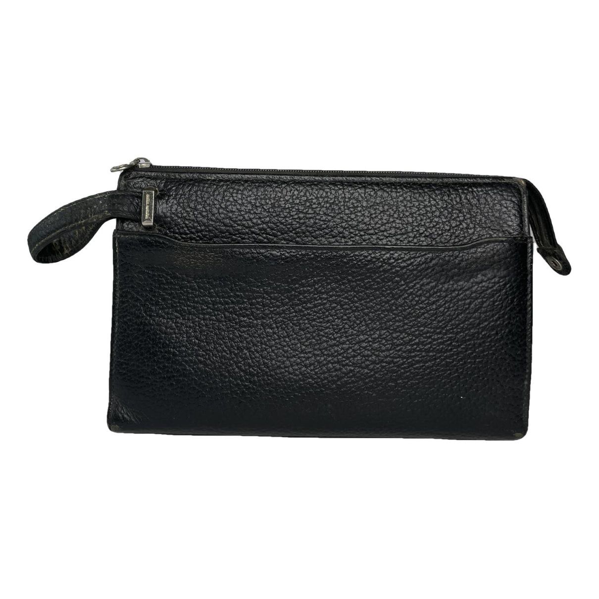Anne Klein Black Leather Clutch Bag Size ONE SIZE - 1 Thumbnail