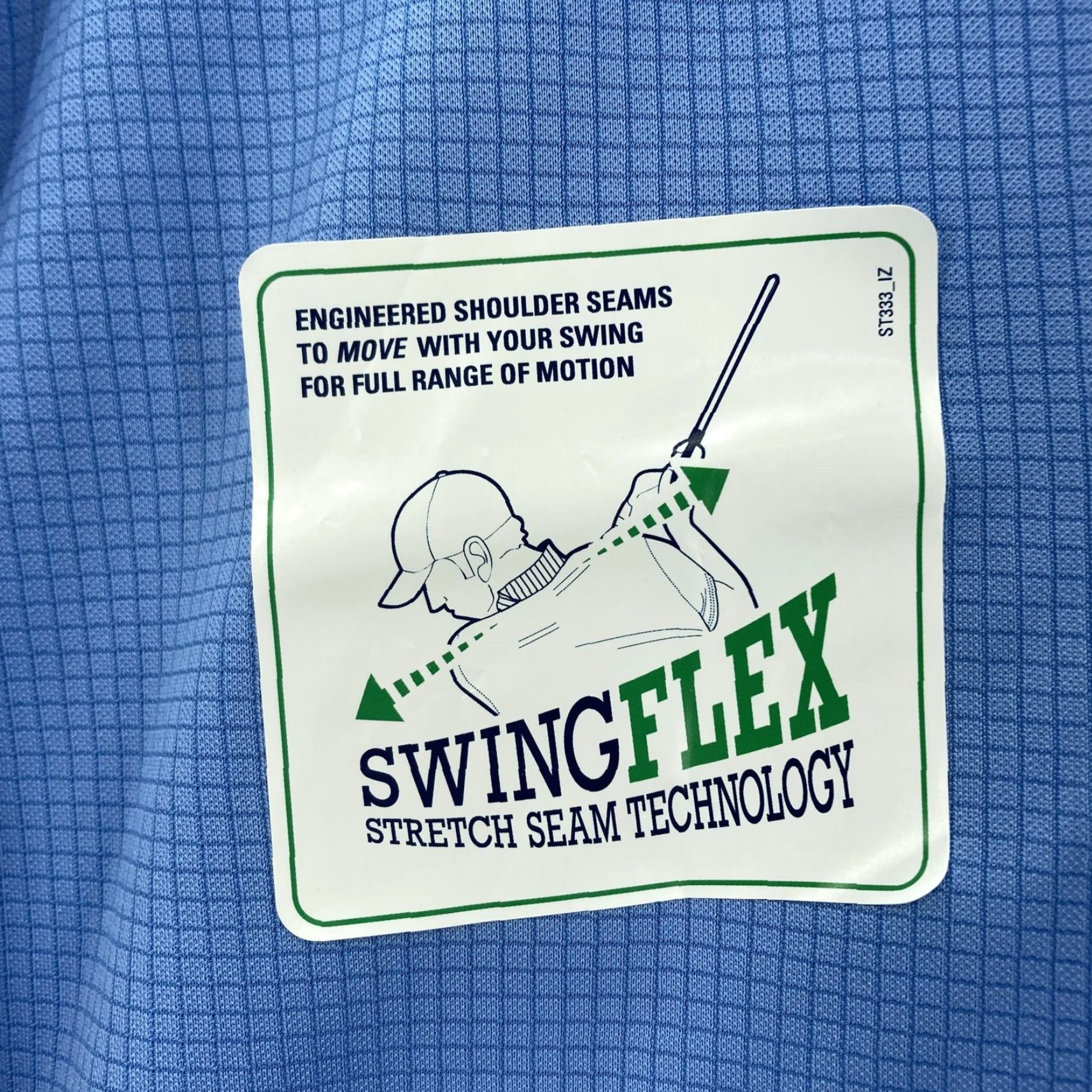 Izod Izod Golf Polo Shirt Mens Large Riviera Blue SwingFlex UPF-20 Basix Stretch Polo Shirt Size US L / EU 52-54 / 3 - 4 Thumbnail