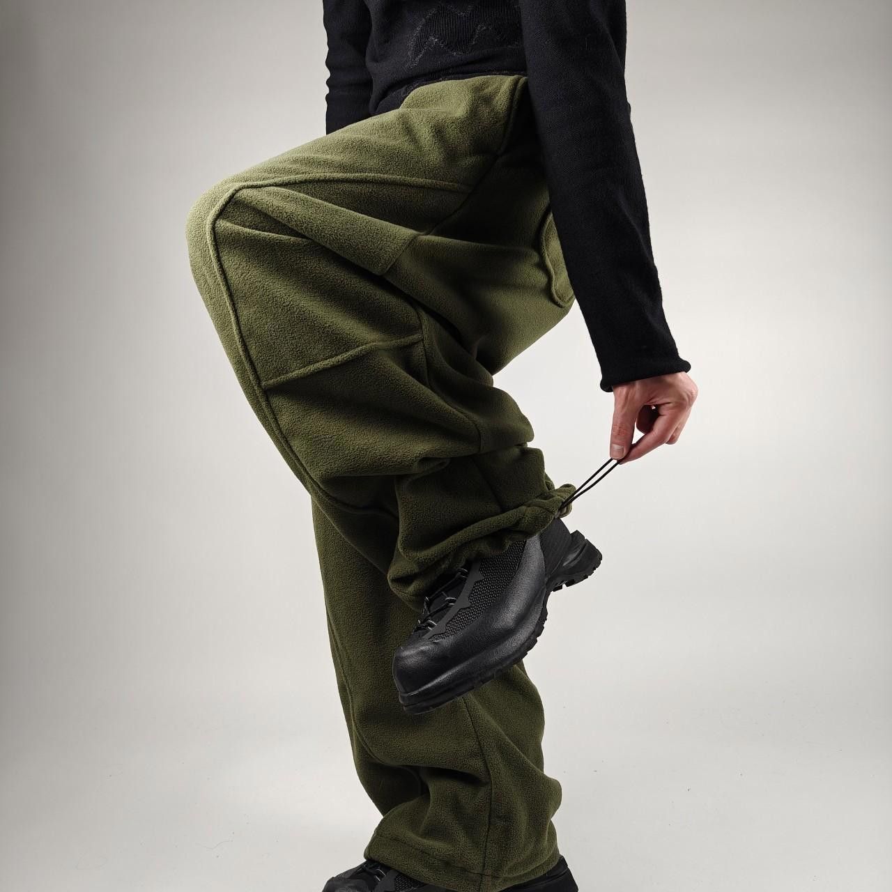 Other Green Wide Leg Panelled Joggers Size US 32 / EU 48 - 6 Thumbnail