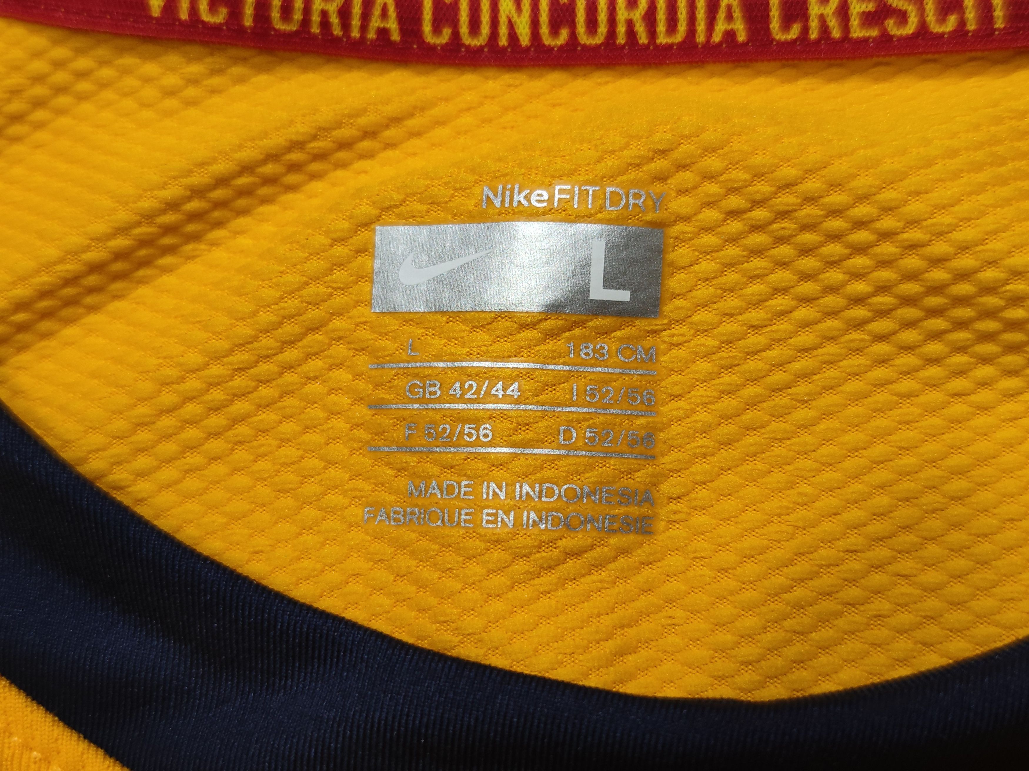 Nike Arsenal 2008-09 Away Jersey Football Mens Yellow Nike Fit Size US L / EU 52-54 / 3 - 7 Thumbnail