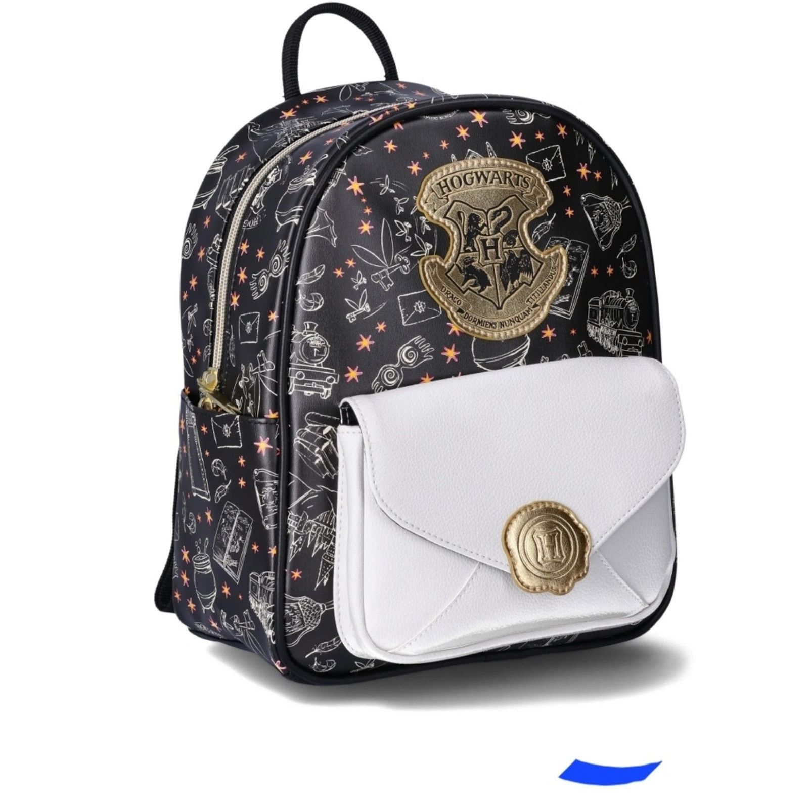 Disney Harry Potter Hogwarts Letter 10.5" Mini Backpack Black NWT Size ONE SIZE - 3 Thumbnail