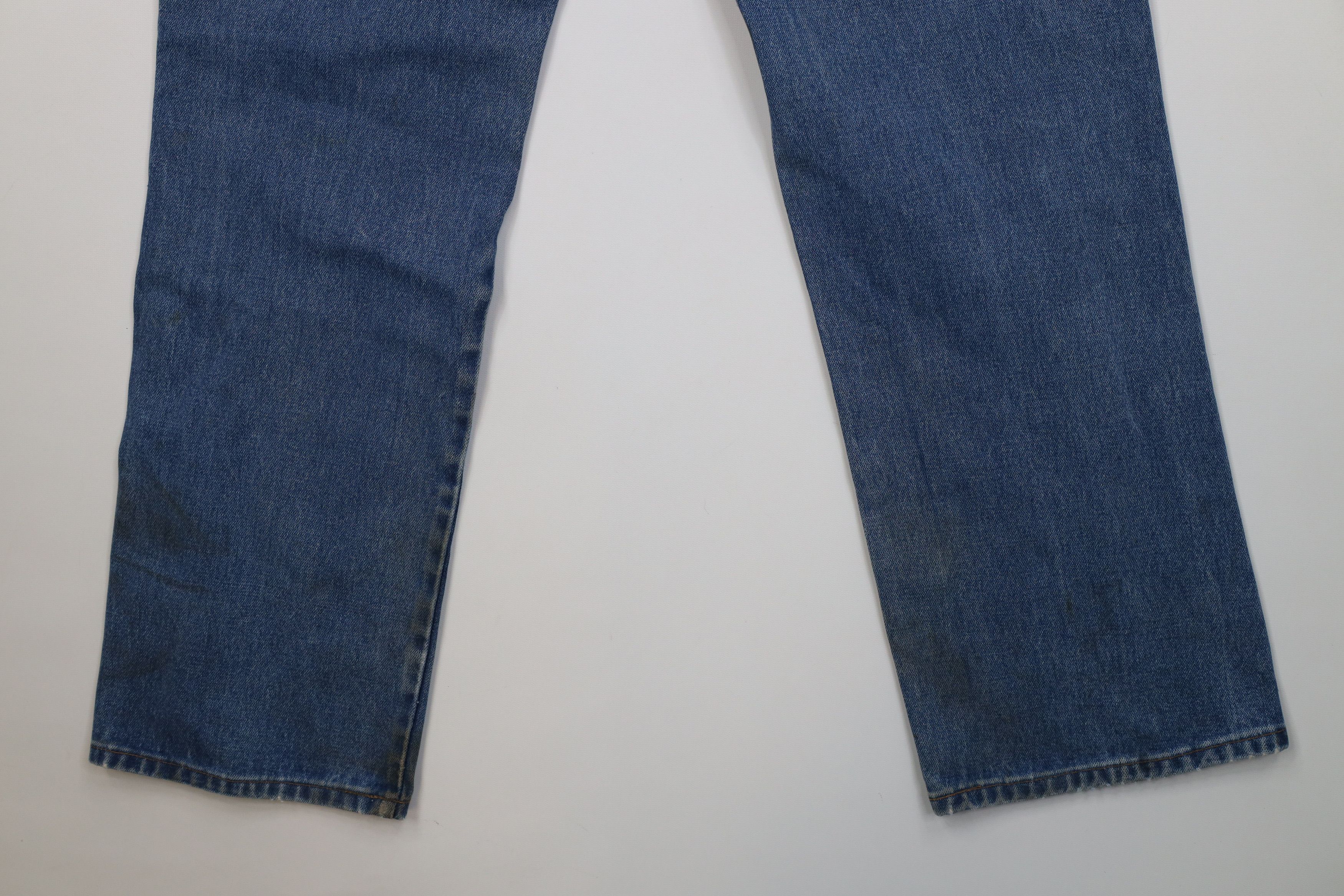 Vintage Vintage 70s Streetwear Flared Wide Leg Denim Jeans Blue USA Size US 32 / EU 48 - 15 Thumbnail