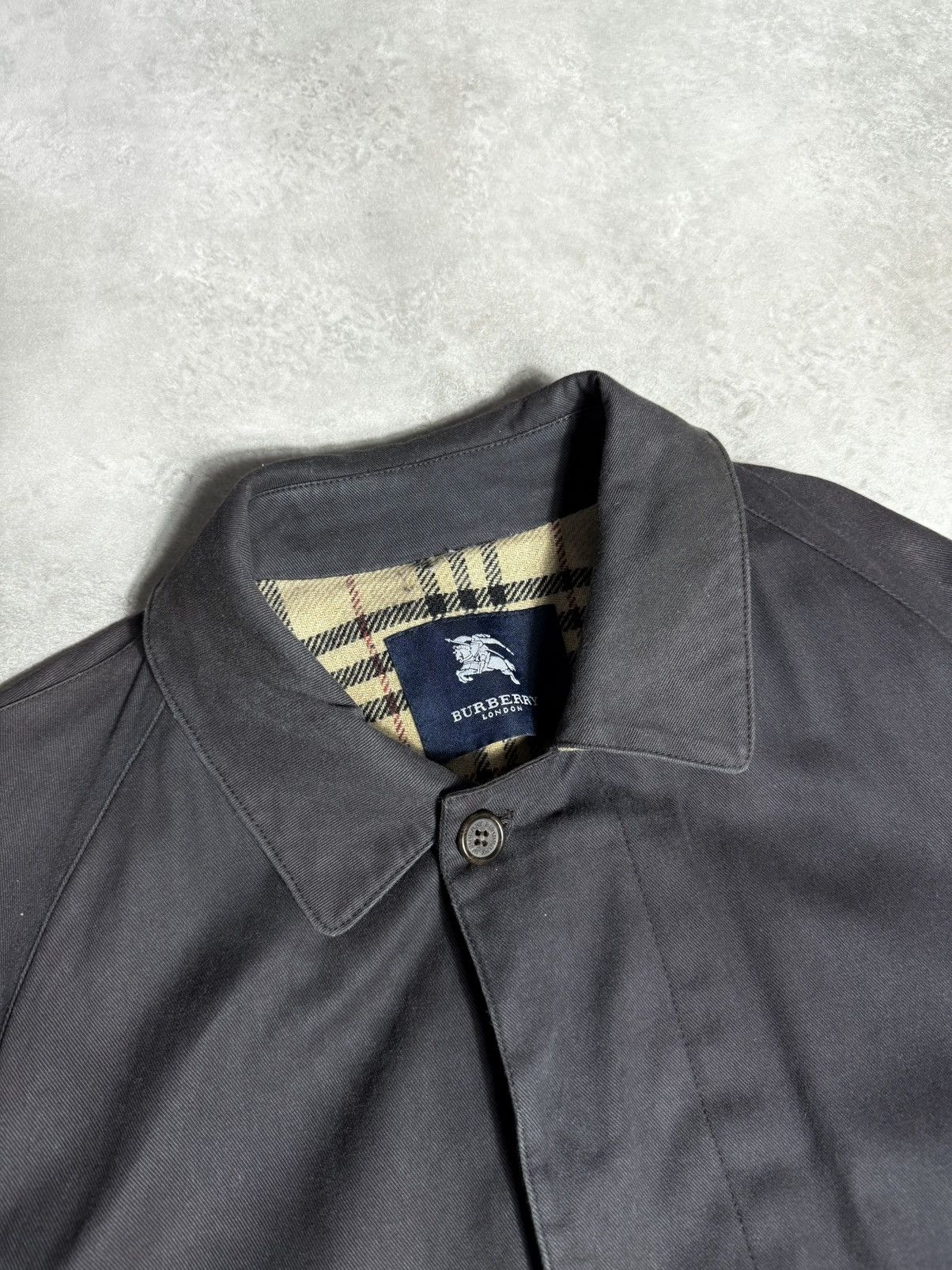 Burberry × Vintage Burberry Vintage Coat Man Luxury 90s Long Belt Size 40R - 2 Thumbnail