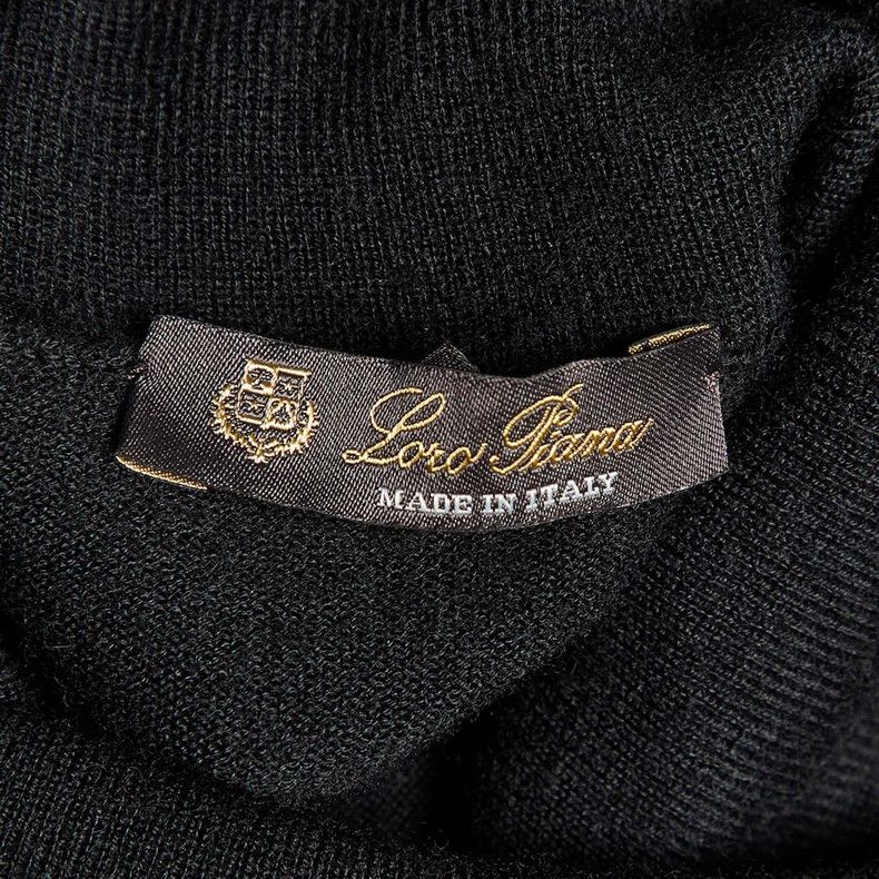 Other LORO PIANA Black cashmere round neck sweater Size L / US 10 / IT 46 - 2 Thumbnail
