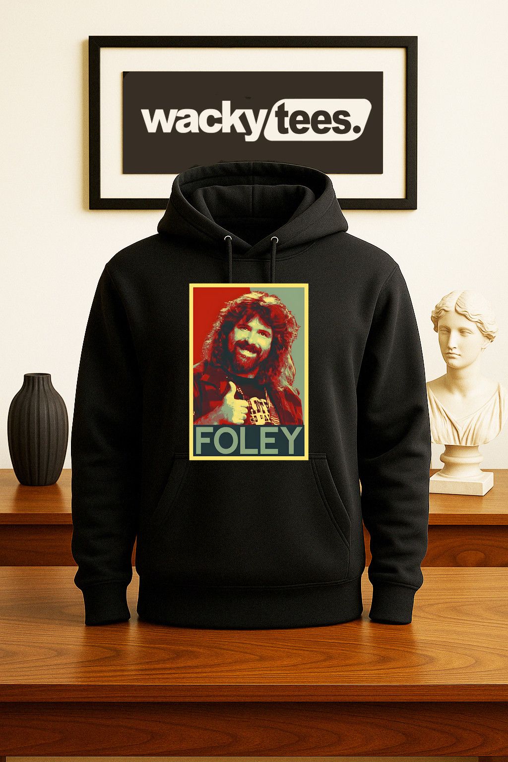 Other Foley Wrestling Mick Hall of Famer Socko Graphic Tee Shirt Size US L / EU 52-54 / 3 - 4 Thumbnail