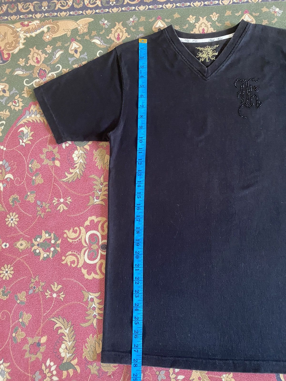 Japanese Brand Japanese Brand Karl Kani V Neck T-Shirt Size US S / EU 44-46 / 1 - 11 Thumbnail