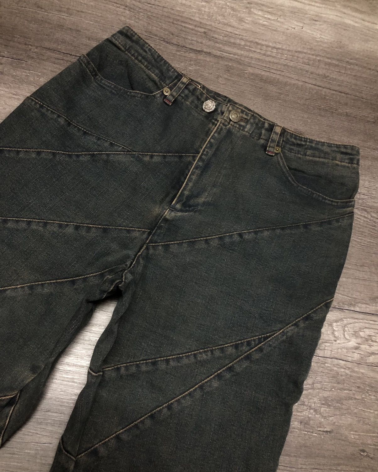 If Six Was Nine × Japanese Brand × Le Grande Bleu (L.G.B.) VINTAGE VIVA PRESTO HAGI FLARED DESIGN HYSTERIC GLAMOUR Size 30" / US 8 / IT 44 - 11 Thumbnail