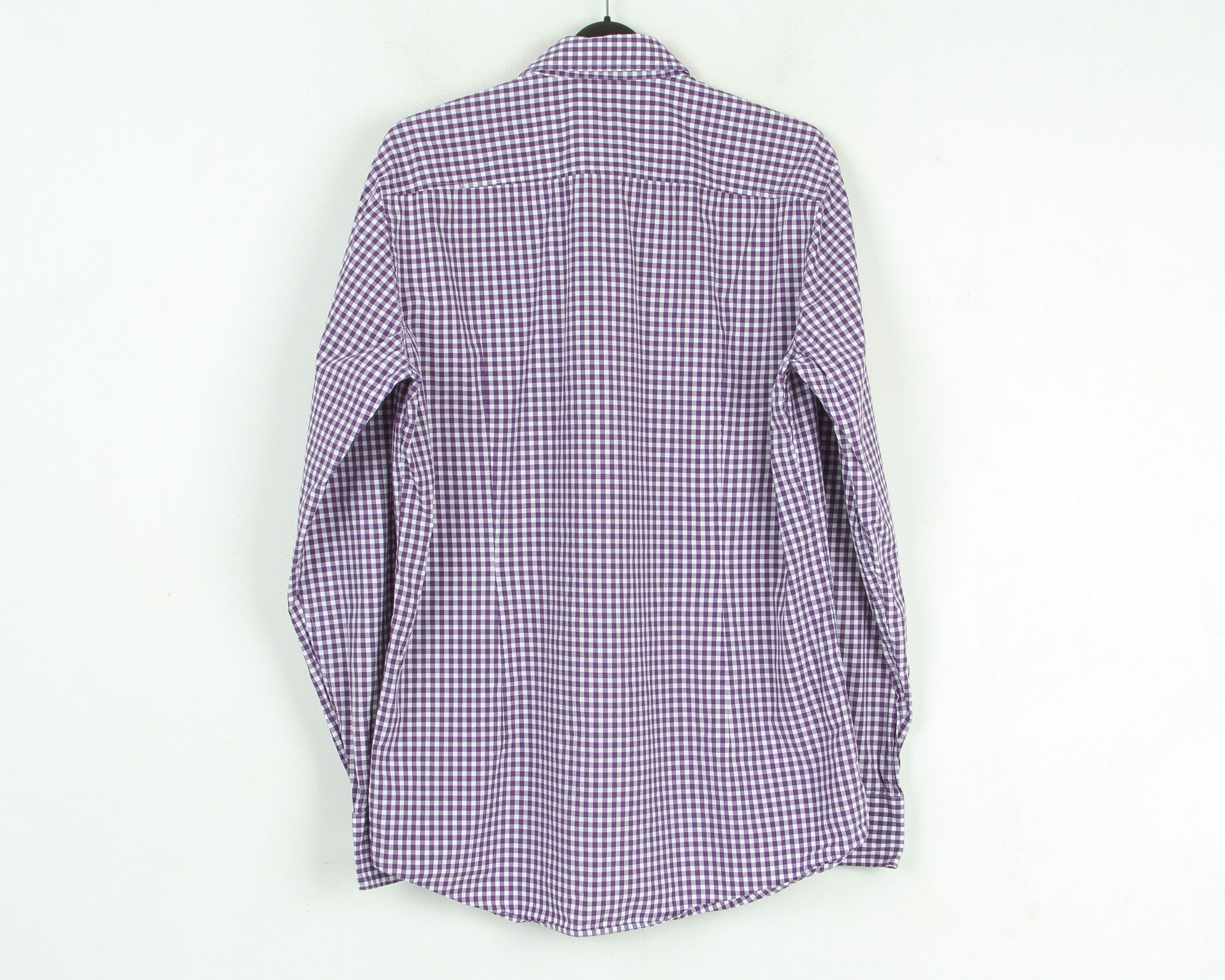 Hugo Boss Slim Fit Button Up Shirt Long Sleeved Check Plaid Cotton Size US M / EU 48-50 / 2 - 4 Thumbnail