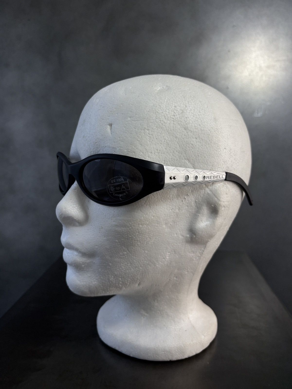 Japanese Brand × Vintage 2000s Rebell Sporty Sunglasses Diesel Look Vintage Y2K Cutie Size ONE SIZE - 2 Thumbnail