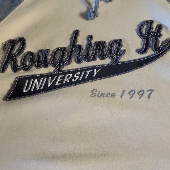 Vintage BLUE 84 "Roughin It University" Athletic Sz. XL HOODIE Hoody Size US XL / EU 56 / 4 - 3 Thumbnail