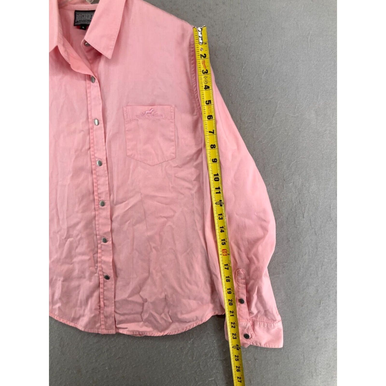 Pinko Rough Rider Mens Extra Large XL Pink Cowboy Snap Shirt Size US XL / EU 56 / 4 - 4 Thumbnail