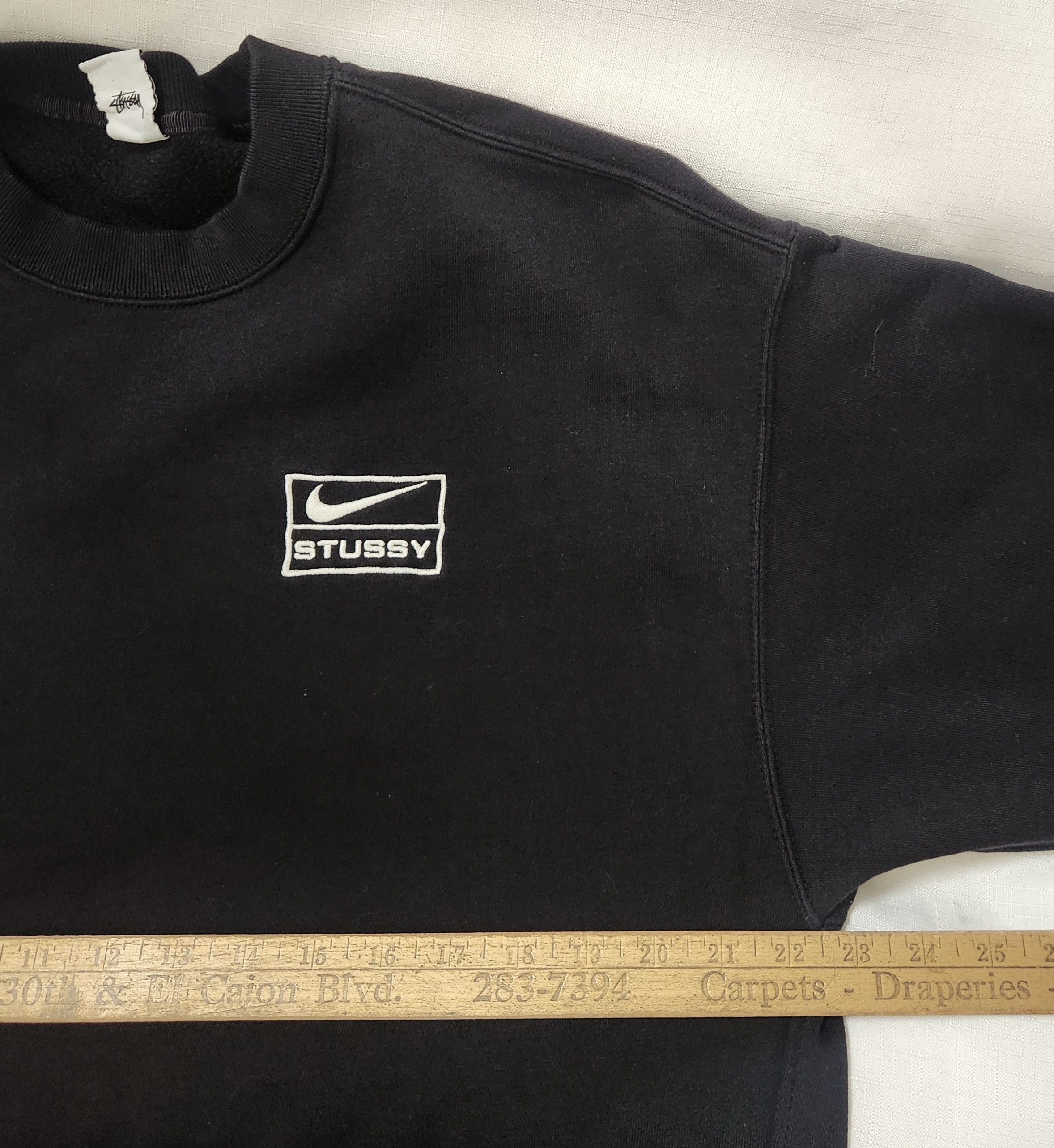 Nike × Stussy Stussy X Nike Fleece Sweatshirt Black FW23 Unisex Adult Smal Size US S / EU 44-46 / 1 - 8 Thumbnail