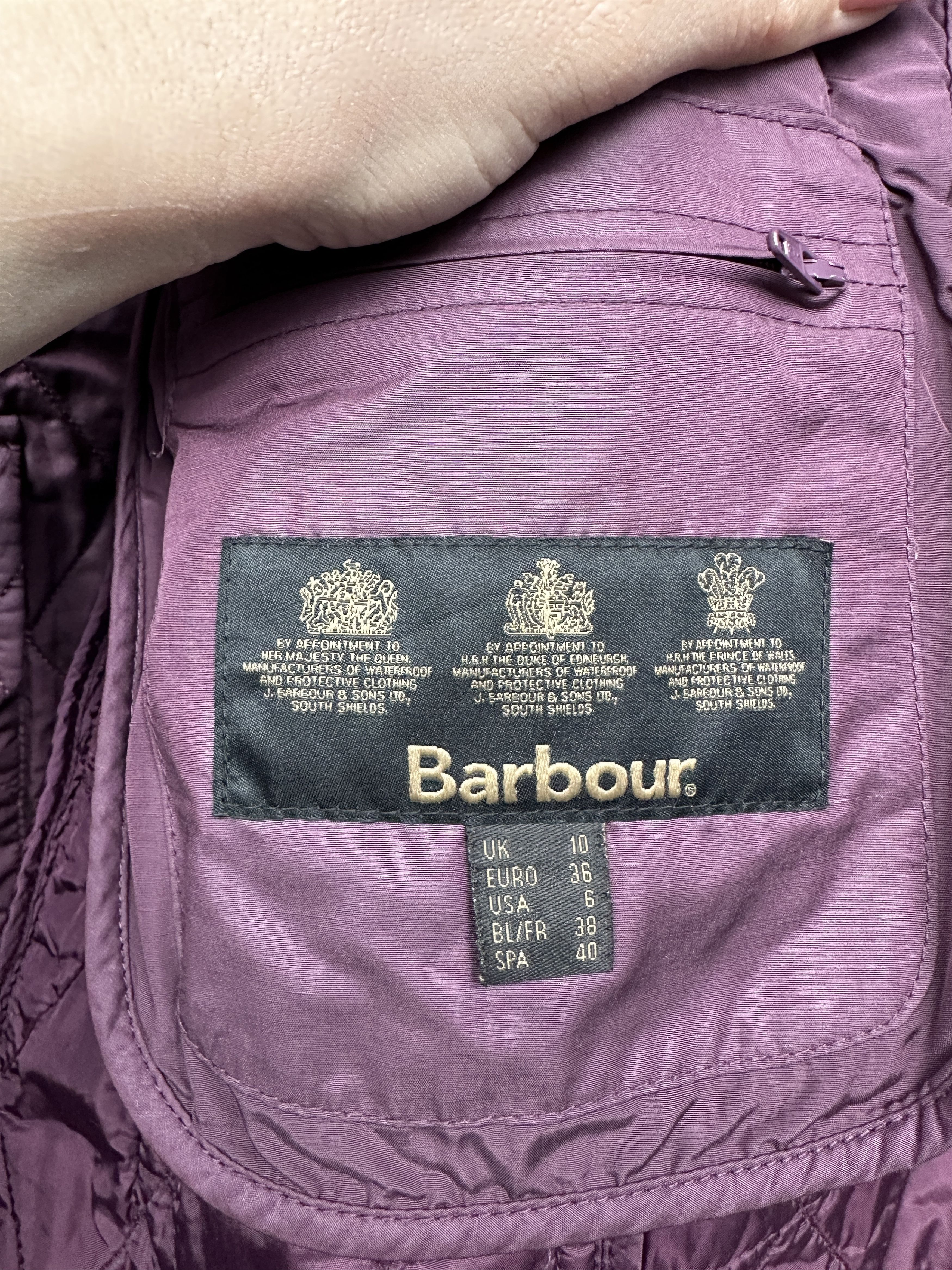 Barbour × Vintage Barbour Womens Vintage Cynthia Sheen Quilted Jacket Size M / US 6-8 / IT 42-44 - 5 Thumbnail