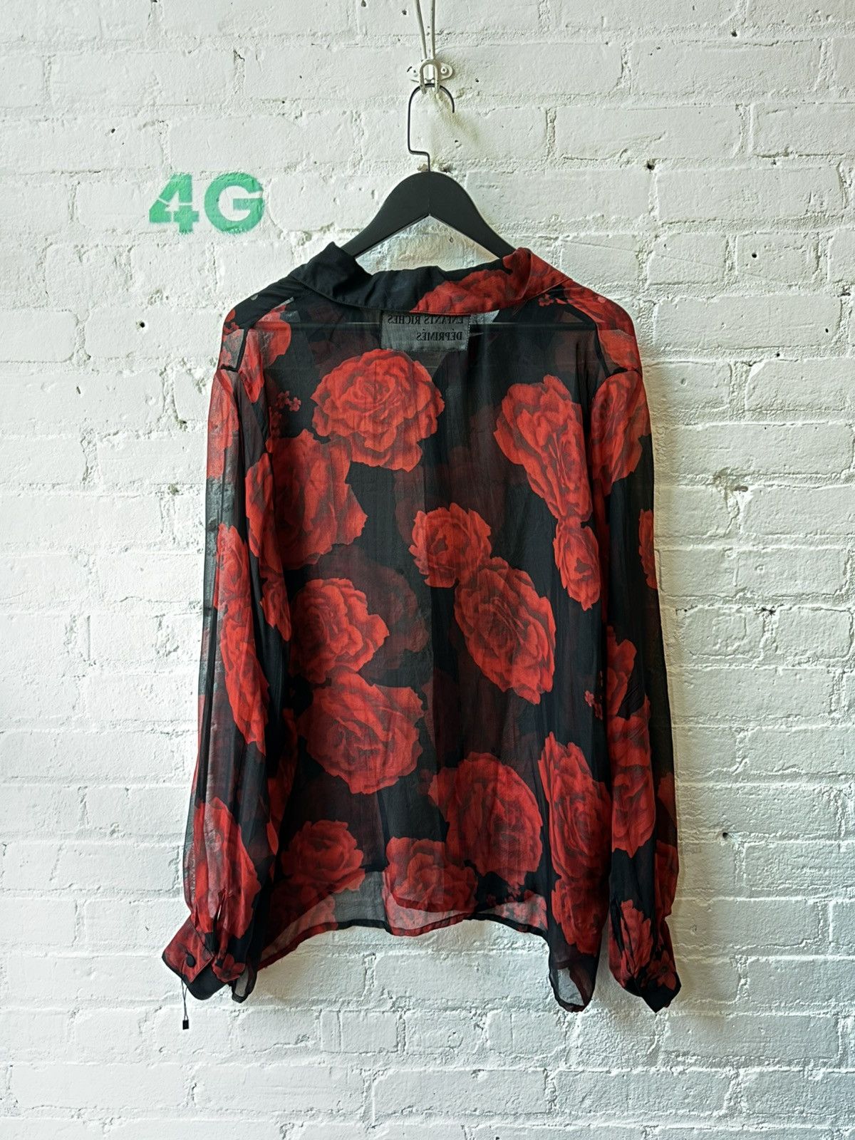 Enfants Riches Deprimes EARLY ERD SILK ROSE BUTTON UP Size US L / EU 52-54 / 3 - 3 Thumbnail