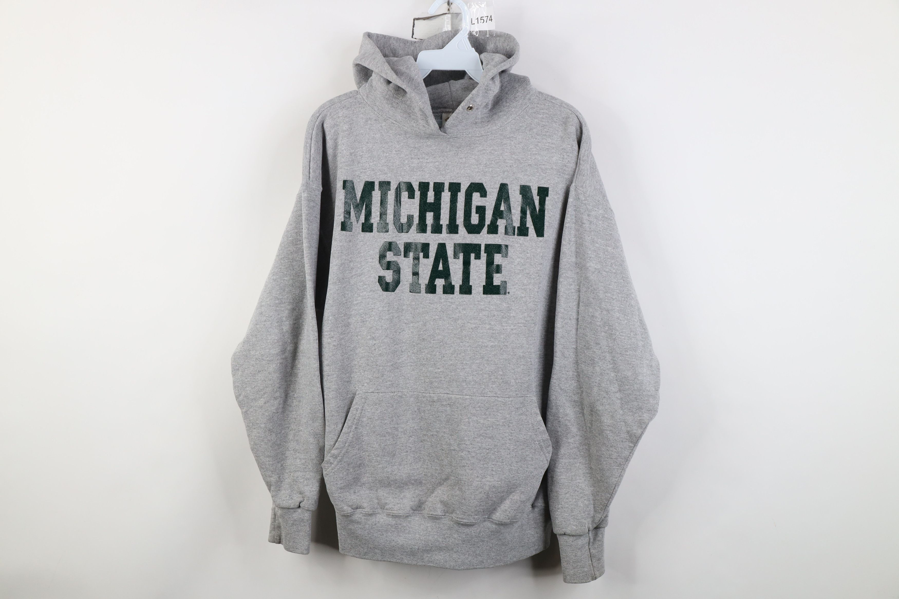 Vintage Vintage 90s Michigan State University Hoodie Sweatshirt USA Size US M / EU 48-50 / 2 - 1 Thumbnail