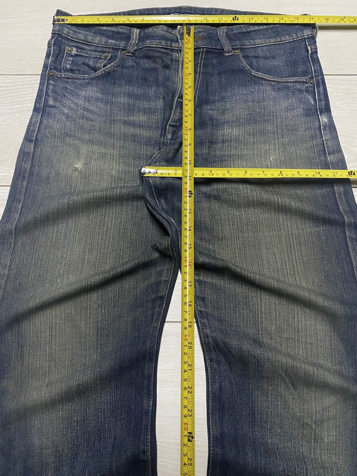 VILLAND Vintage Villanf Mud Wash Slim Fit Jeans Size US 33 - 13 Thumbnail