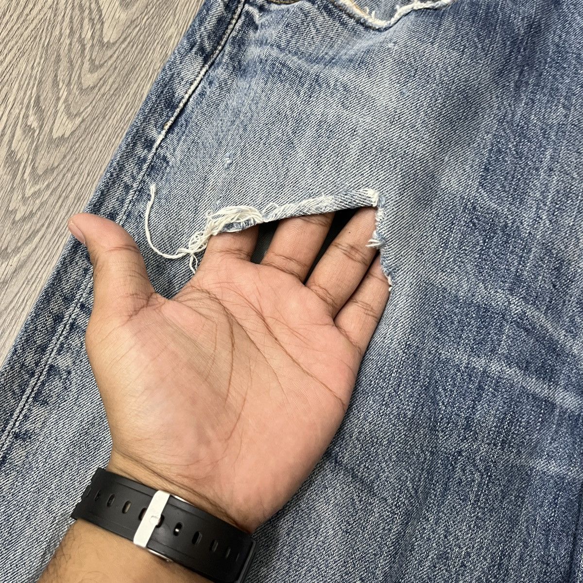Levi's Vintage Clothing 2000s Levi's 501 Distresse Denim ifsixwasnine Size US 34 / EU 50 - 8 Thumbnail