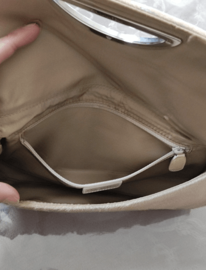 Dior × Leather Dior Bag Malice Saddle Shoulder Hodo Fur Era Galliano EX0031 Size ONE SIZE - 5 Thumbnail