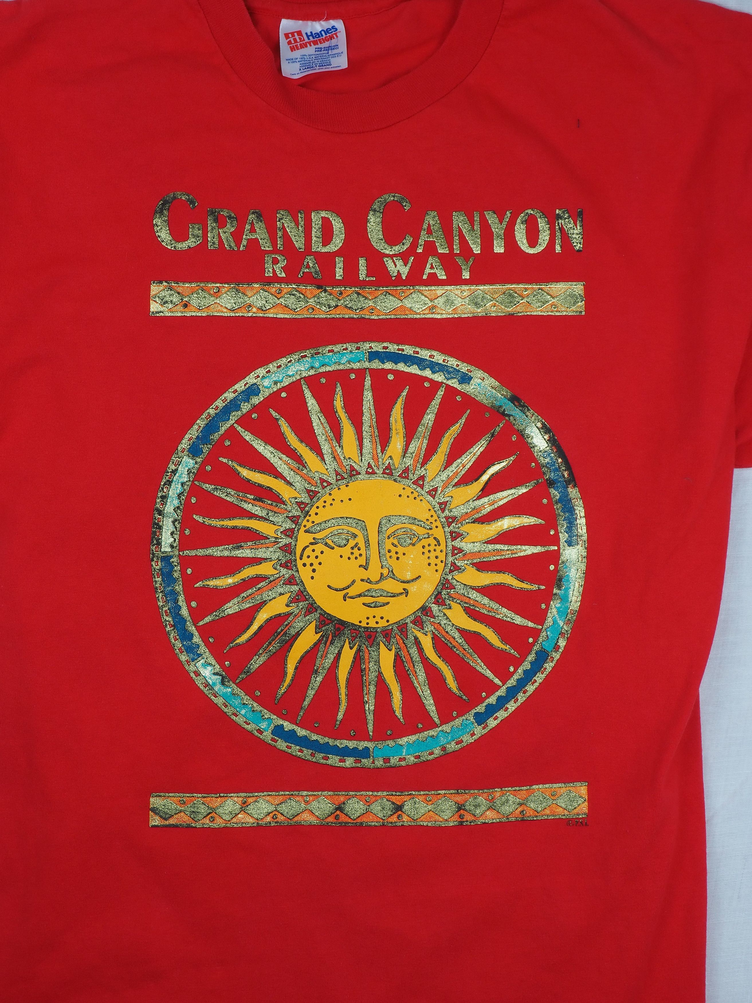 Vintage Vintage Grand Canyon Railway T-Shirt 90s Single Stitch Size US XL / EU 56 / 4 - 2 Thumbnail