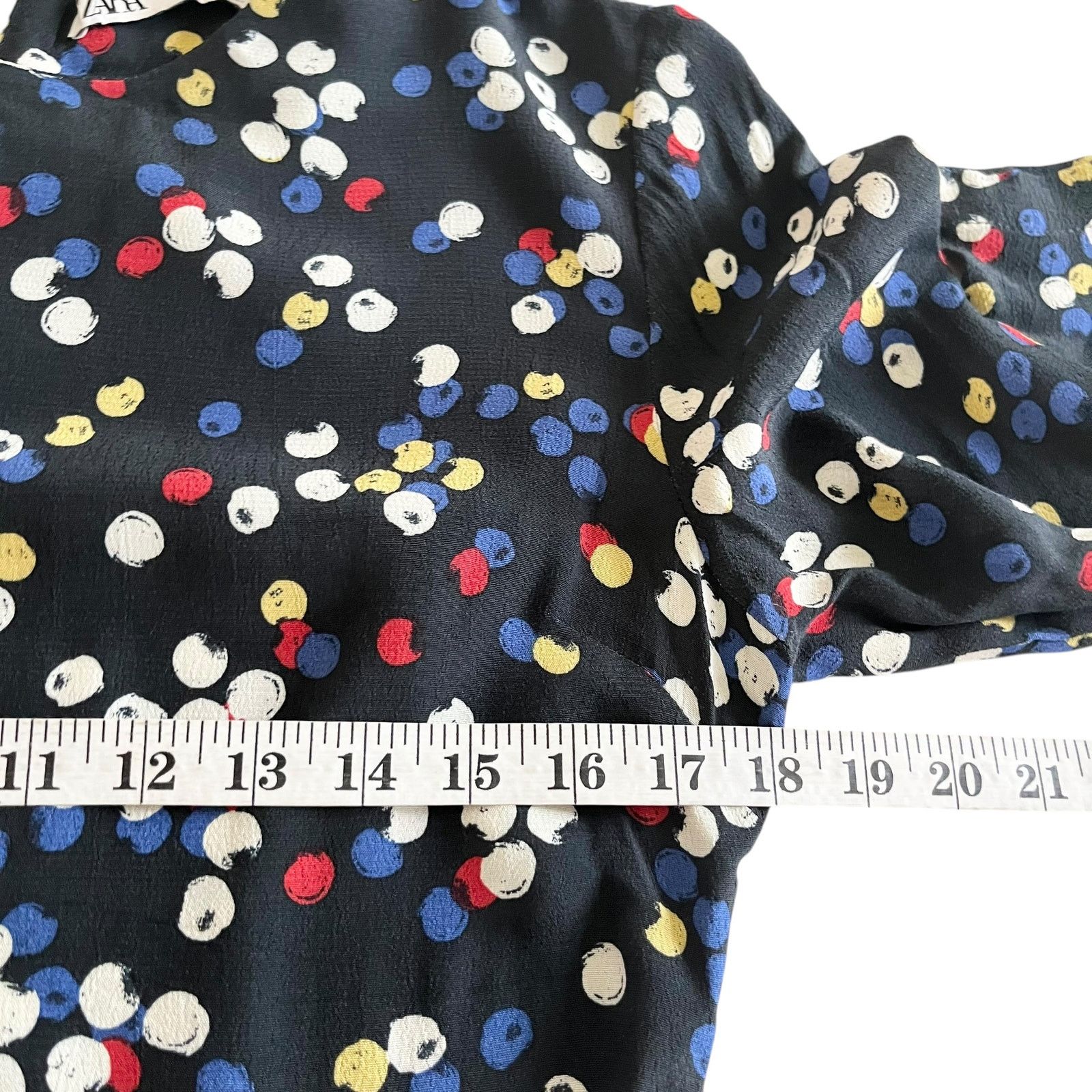 Zara Zara Black Multicolor Confetti Dot Print Maxi Dress Size M / US 6-8 / IT 42-44 - 11 Thumbnail