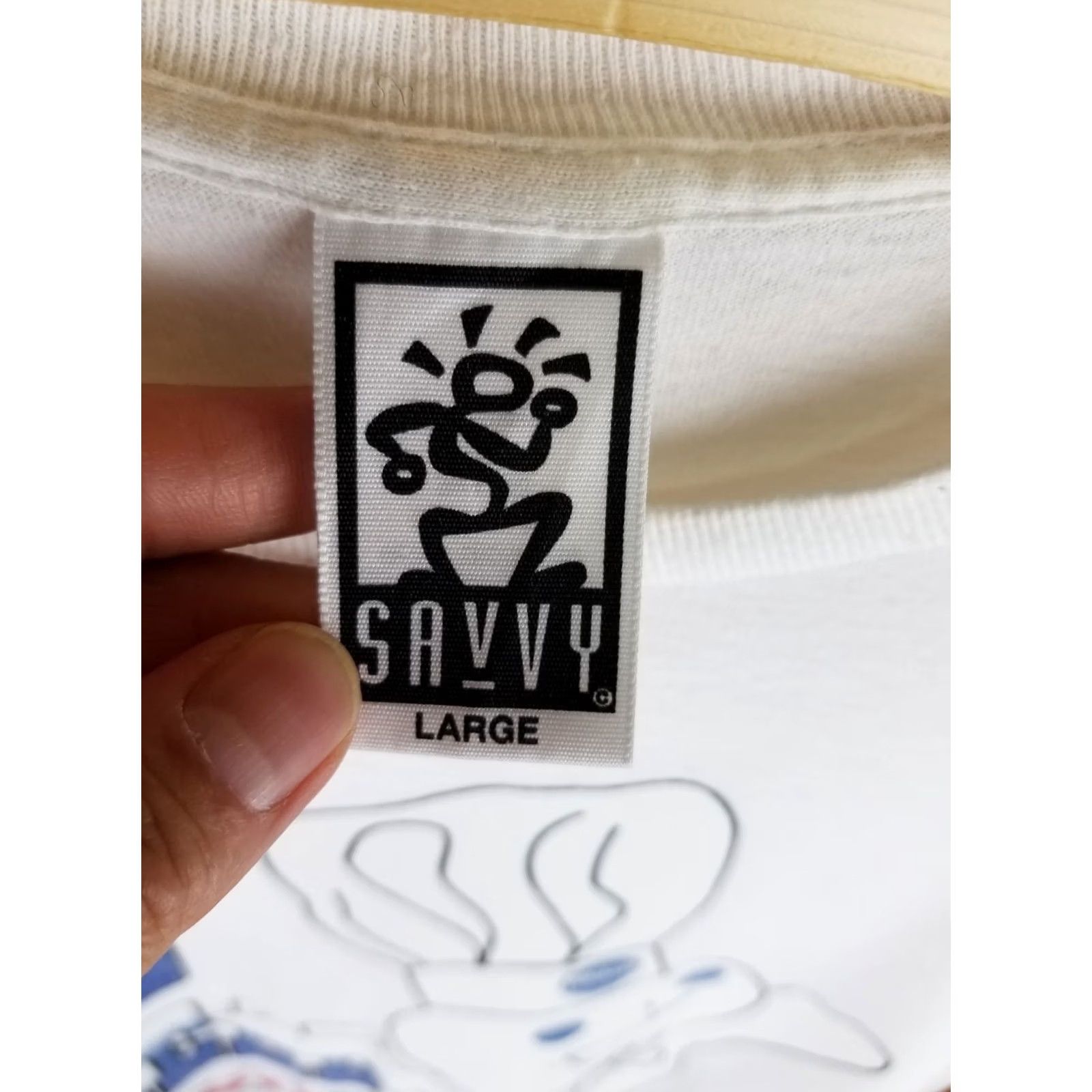 Vintage VINTAGE 96' PILLSBURY COMPANY DOUGHBOY WHITE COTTON SINGLE STITCH T-SHIRT SZ L Size US L / EU 52-54 / 3 - 6 Thumbnail