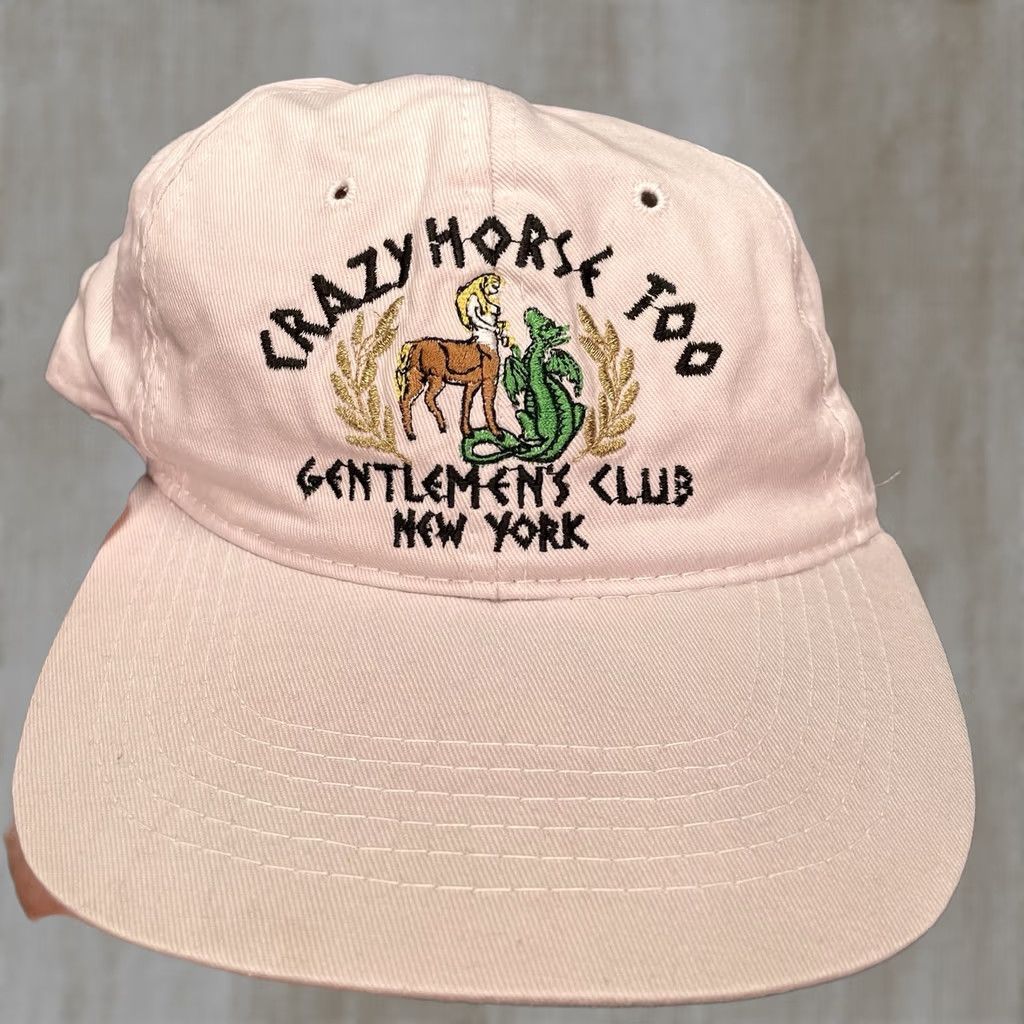 Vintage Crazy Horse Too Hat Club New York Billy Jo Las Vegas Club Baseball Cap Adjustable One Size Men White Cotton Casual Size ONE SIZE - 1 Thumbnail
