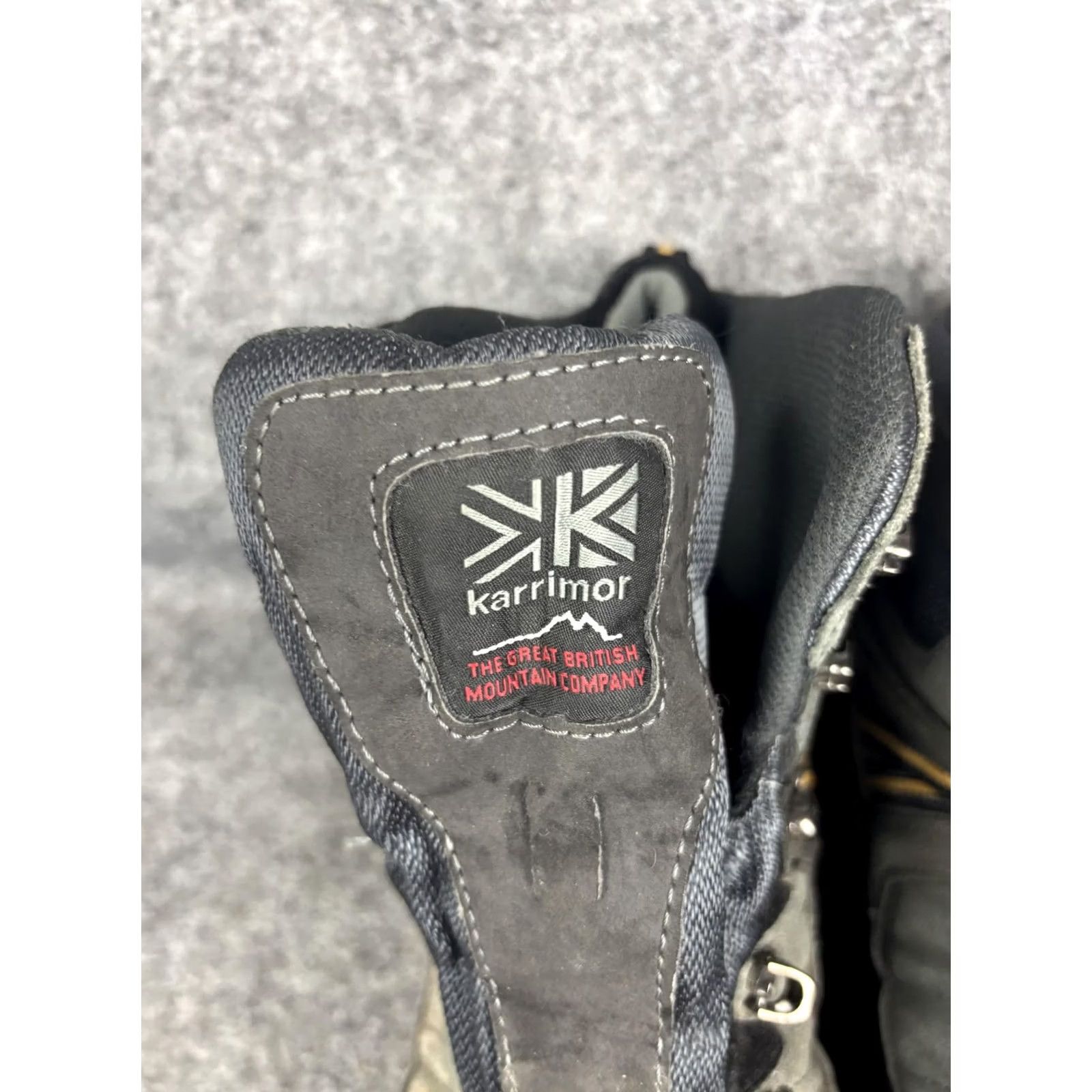 Karrimor Karrimor Hot Rock Mid III Weathertite XTR Boots Mens 12 Black Suede Waterproof Hiking Mid-Height Ankle Lace Up Size US 12 / EU 45 - 3 Thumbnail