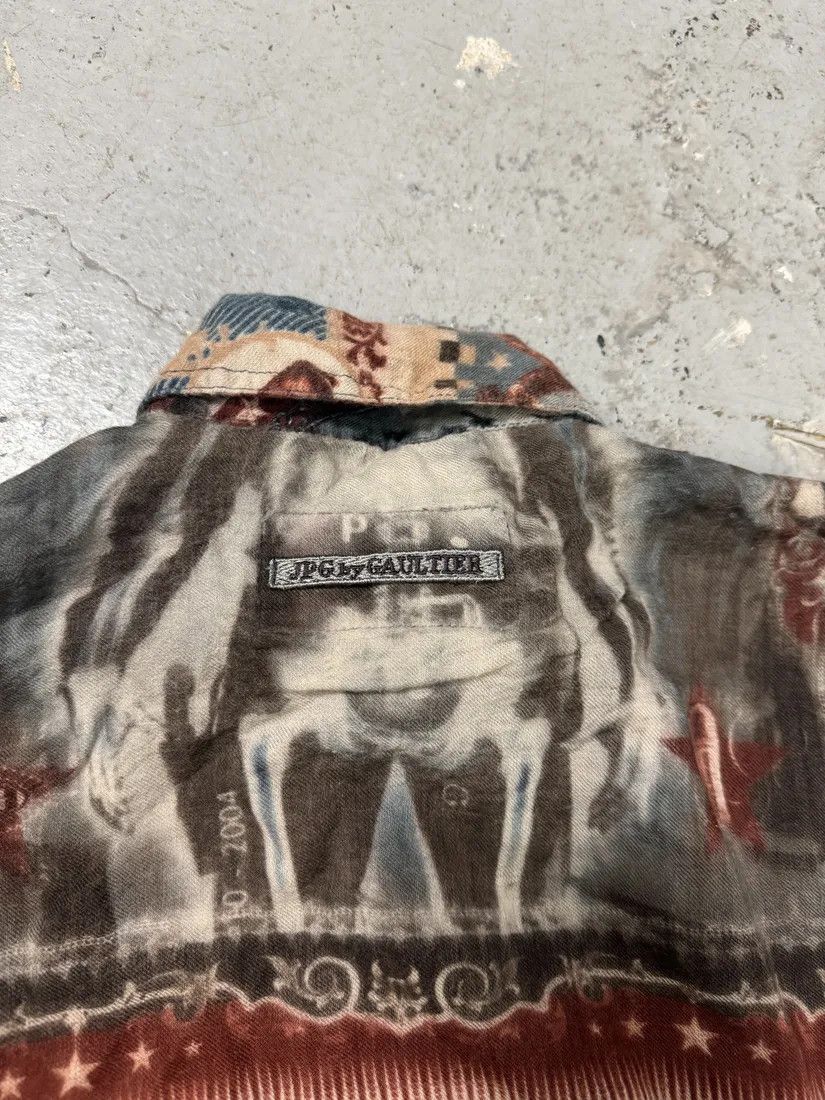 Jean Paul Gaultier × Vintage 1990s Jean Paul Gaultier Native American Indian Contemporary Shirt Size XS / US 0-2 / IT 36-38 - 3 Thumbnail