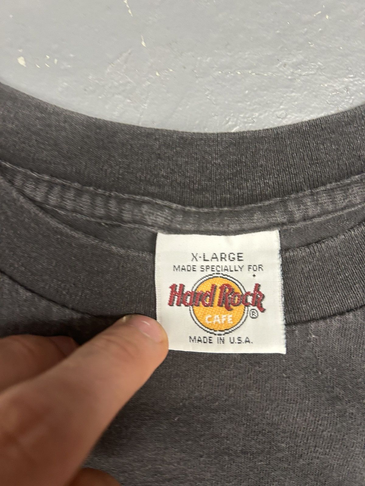 Hard Rock Cafe × Vintage Crazy Vintage Y2K Essential Hard Rock Cafe Black Tee Shirt Size US XXL / EU 58 / 5 - 2 Thumbnail