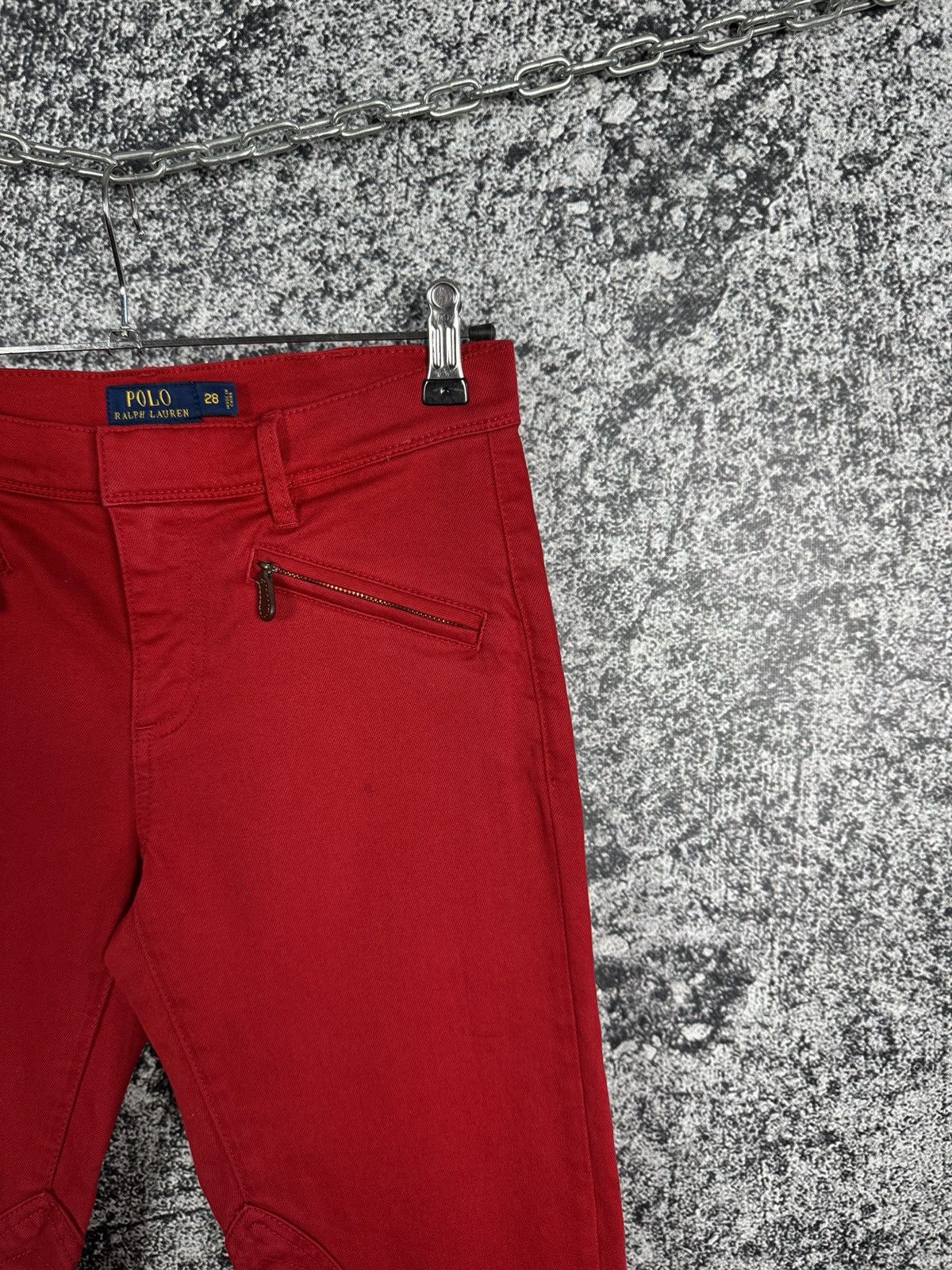 Polo Ralph Lauren × Ralph Lauren Polo Ralph Lauren Skinny Denim Red Pants Whitlyn Jod Size 28 Size 28" / US 6 / IT 42 - 2 Thumbnail