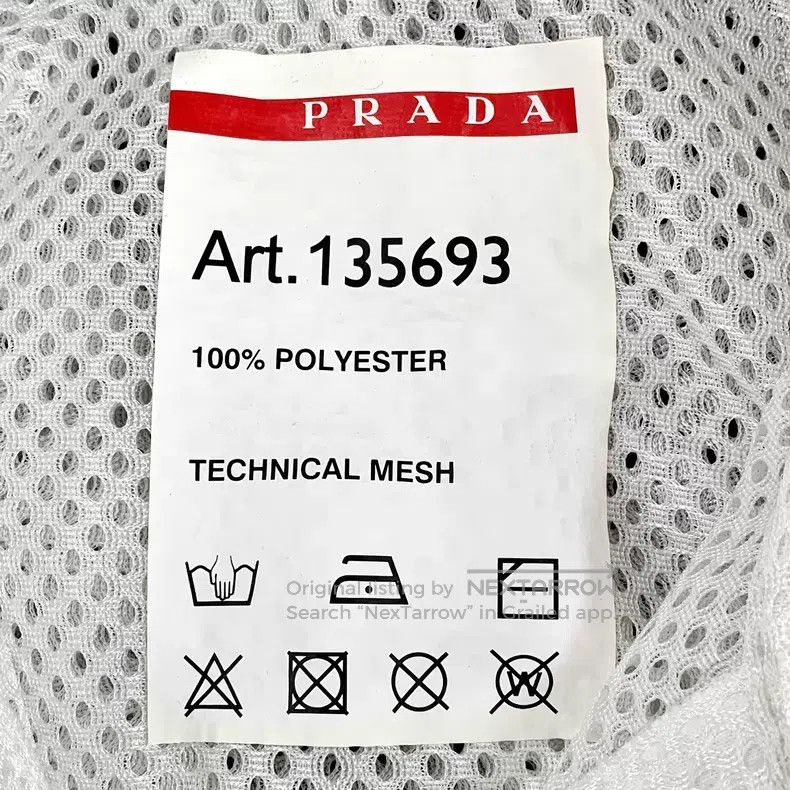 Prada Prada White logo red label lapel semi-zipper short sleeve Size US M / EU 48-50 / 2 - 6 Thumbnail