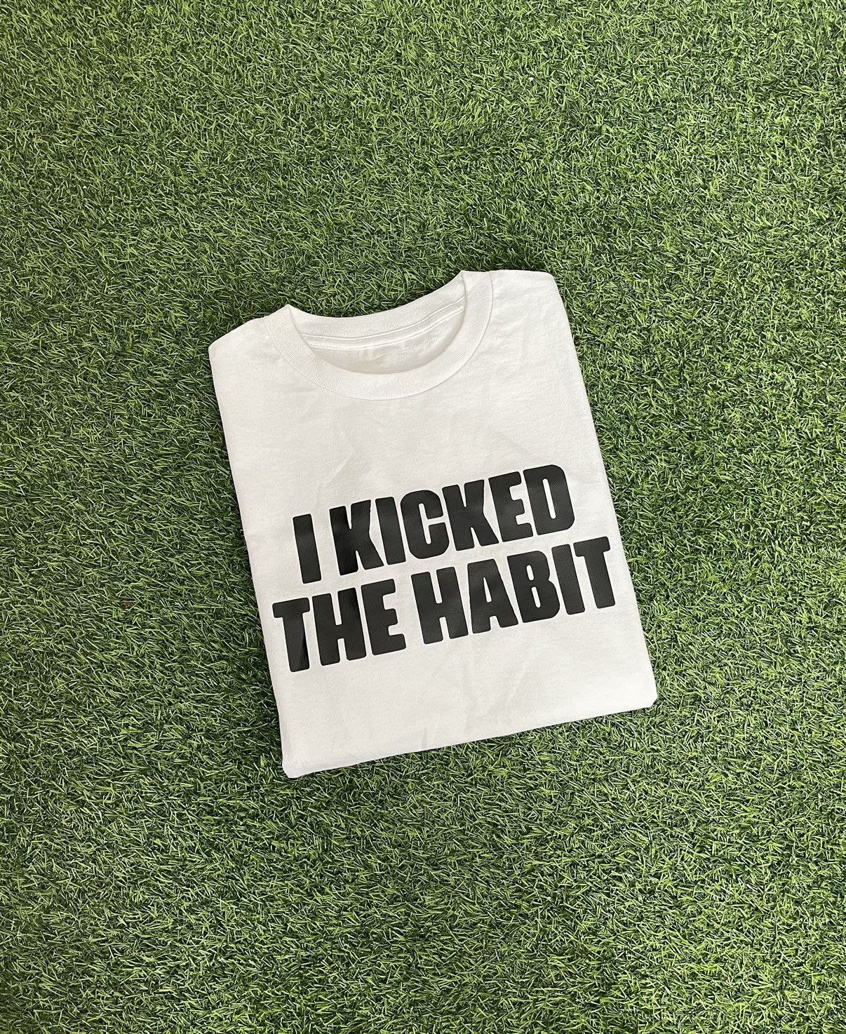 Vintage I KICKED THE HABIT TSHIRT Size US XL / EU 56 / 4 - 2 Thumbnail