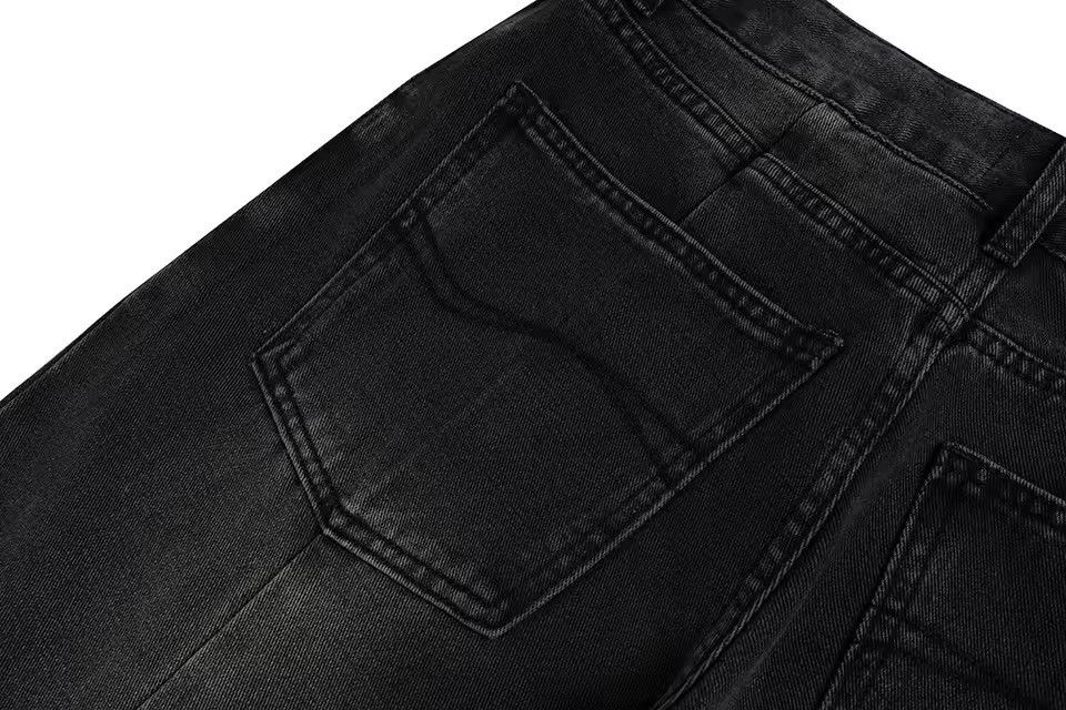 Jean Distressed Detachable Flared Bootcut Retro Jeans + Shorts Size US 34 / EU 50 - 10 Thumbnail
