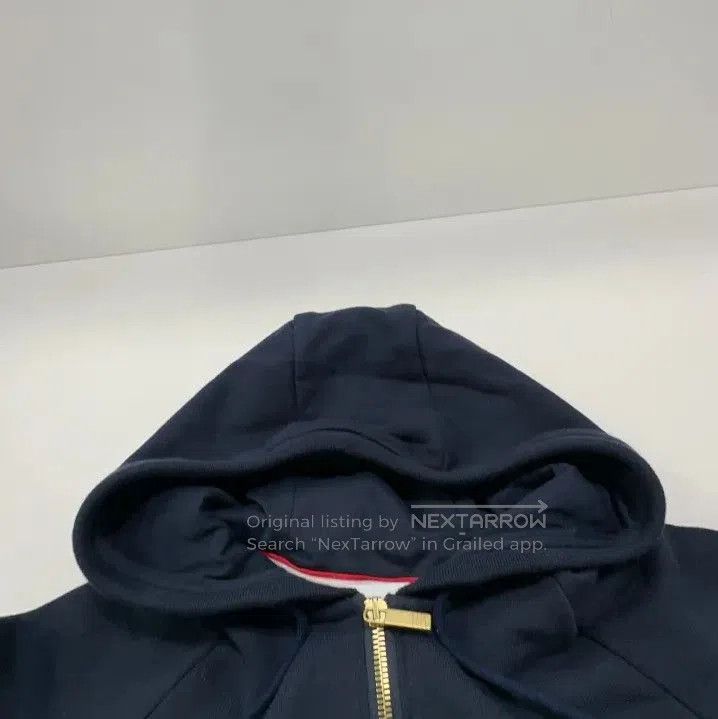 Thom Browne Thom Browne Classic Navy Hoodie with Stripes. Size US M / EU 48-50 / 2 - 8 Thumbnail