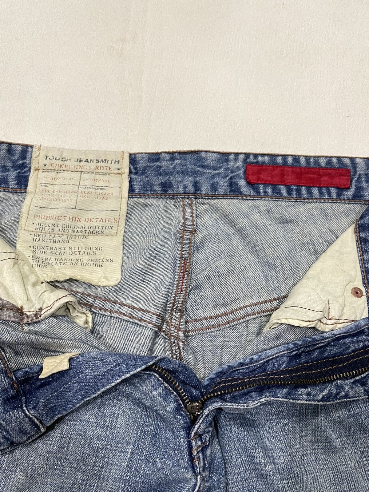 Japanese Brand Vintage Touch JeanSmith Sick Big Pocket Straight Cut Jeans Size US 32 / EU 48 - 10 Thumbnail