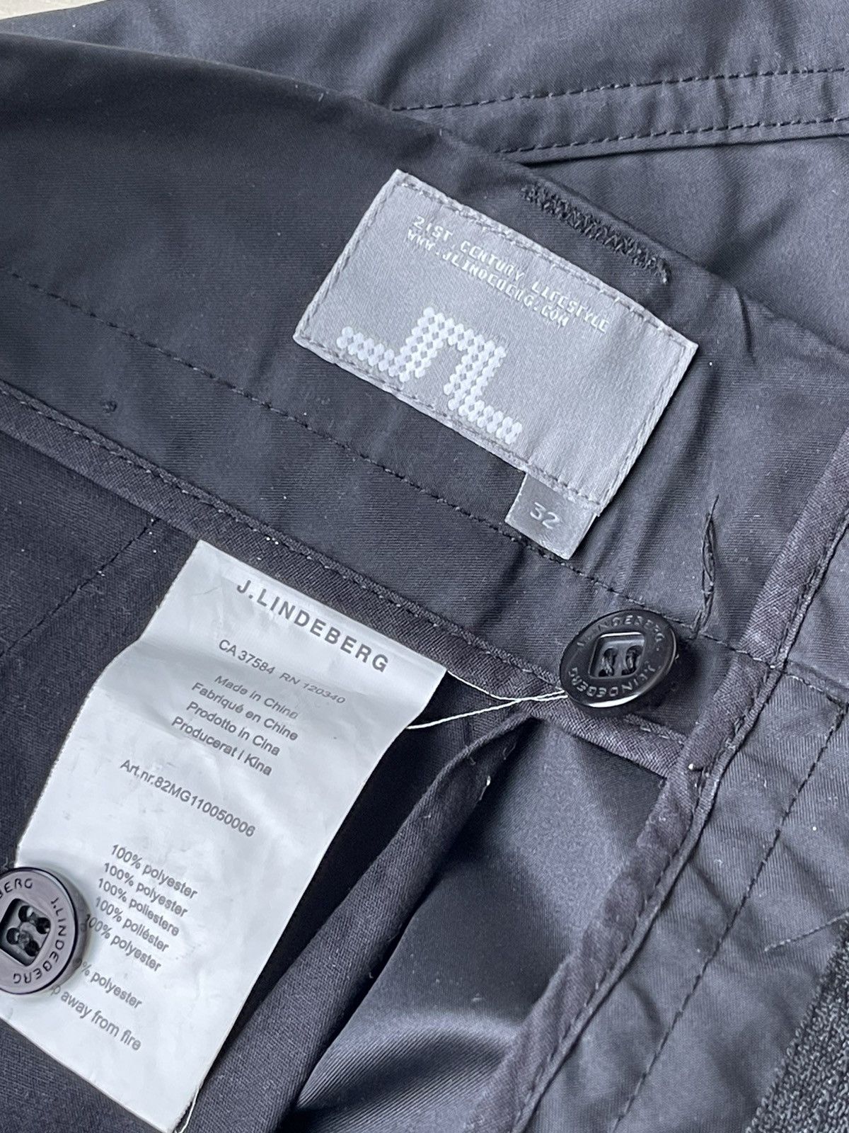 J.Lindeberg × Nike × Vintage Vintage J.Lindeberg BLK Troon Golf Pants Men’s Size 32 X 33 Size US 32 / EU 48 - 3 Thumbnail