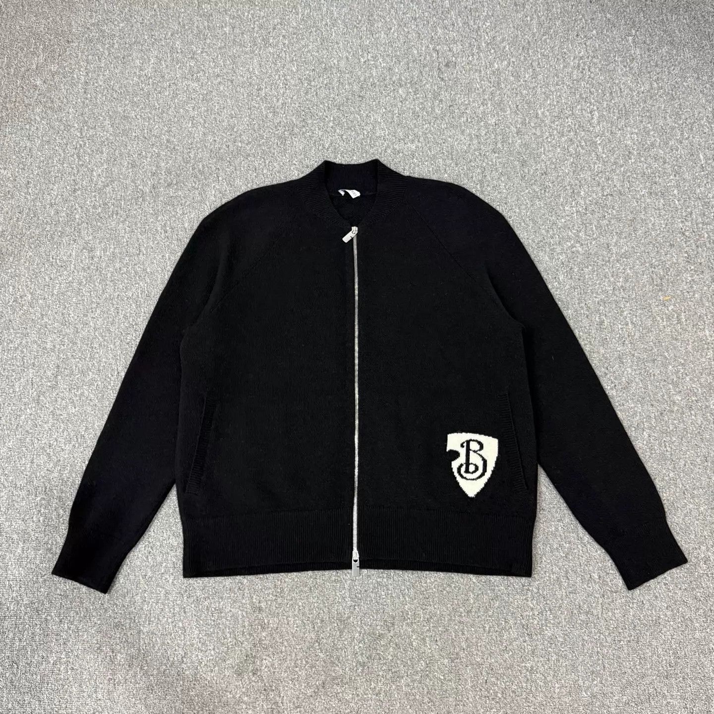 Burberry Burberry Black Wool Knit Cardigan XL 99 New Size US XL / EU 56 / 4 - 1 Thumbnail