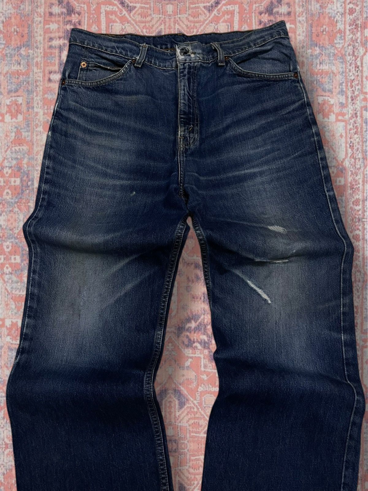 Levi's Vintage Clothing Vintage Rare Levis Strauss & Co 605 Orange Tab Distressed Size US 34 / EU 50 - 4 Thumbnail