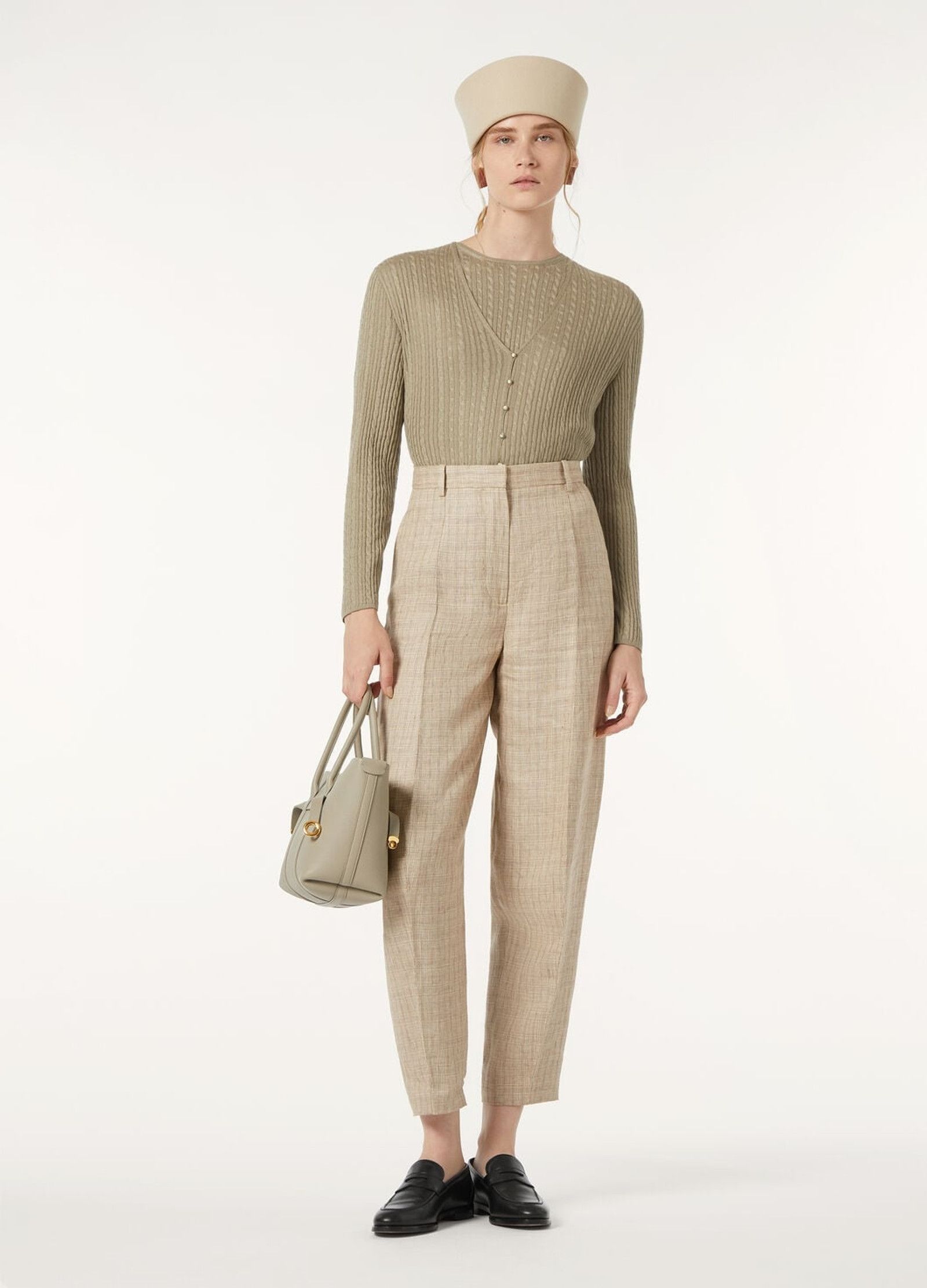 Loro Piana o1srvl11e0526 FAP0699 Rimella Crewneck Sweater in Beige Size S / US 4 / IT 40 - 2 Thumbnail