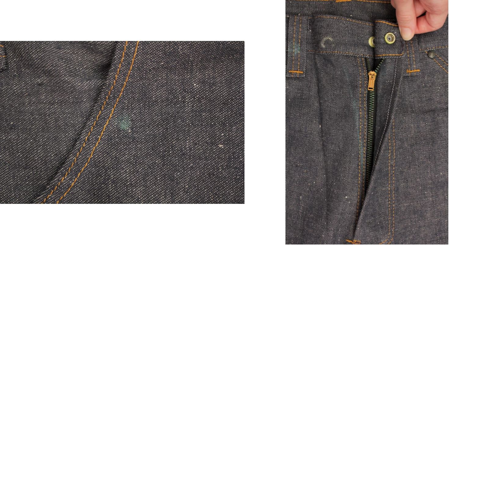 Vintage VINTAGE Stephens Jeans Flare 31x34.5 70s NOS 1970s Blue Cotton Cotton Original Jeans Mens Size US 31 - 8 Thumbnail