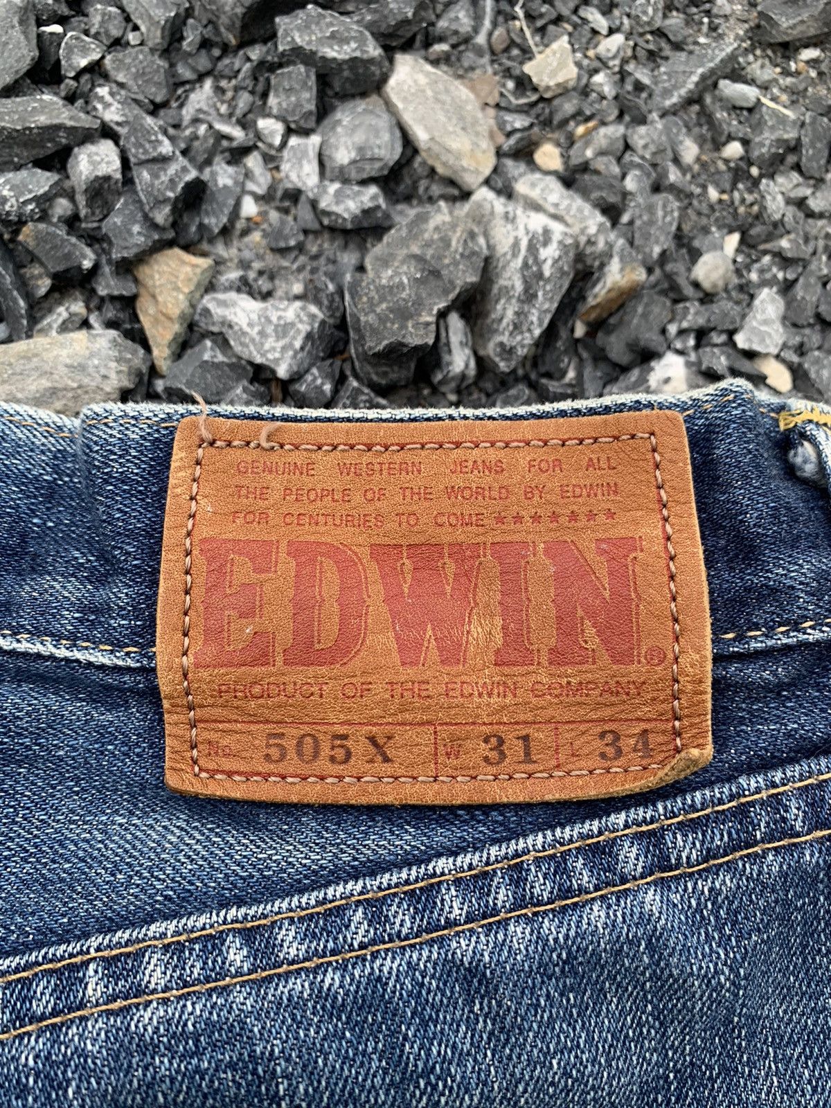 Kapital VINTAGE EDWIN 505X SELVEDGE JAPANESE DISTRESSED DENIM Size US 31 - 12 Thumbnail